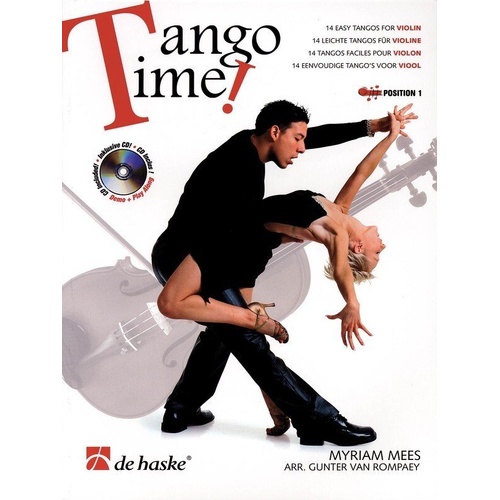 Tango Time: 14 Easy Tangos for Violin BK/CD by De Haske Publications