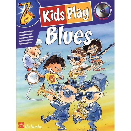 Kids Play Blues Sop/Ten Sax Book with CD