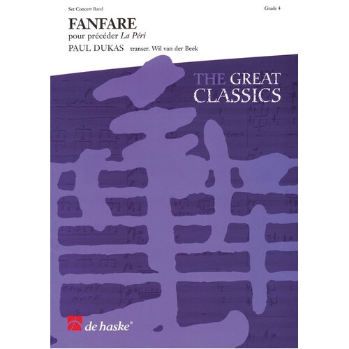 Fanfare From The Ballet La Peri Concert Band 4 Score/Parts