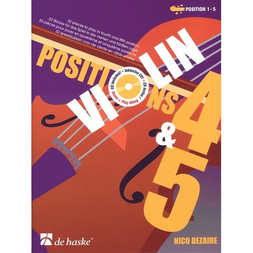 Violin Positions 4 And 5 Softcover Book/CD