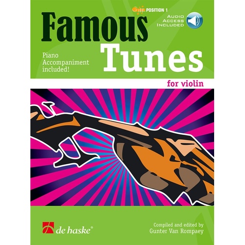 Famous Tunes For Violin/Piano Bk/Ola Sftcvr/Online Audio (Violin)
