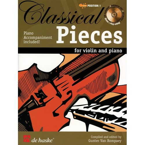 Classical Pieces 1st Postions Violin Book/CD
