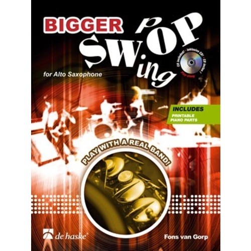 Bigger Swop Swing Pop Alto Sax Book/CD