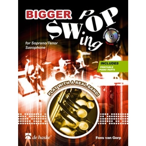 Bigger Swop Swing Pop Soprano/Tenor Sax Book/CD