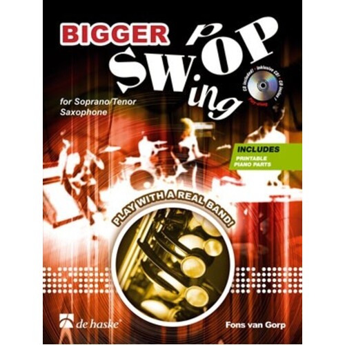 Bigger Swop Swing Pop Soprano/Tenor Sax Softcover Book/CD