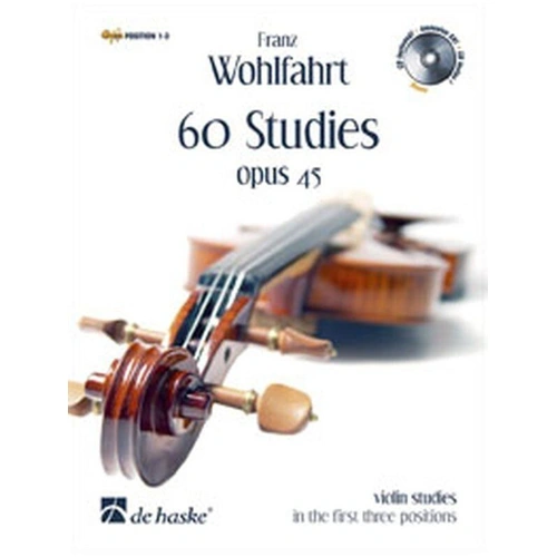 Wohlfahrt 60 Studies Op. 45 for Violin with 2 CDs - Violin Solo Edition
