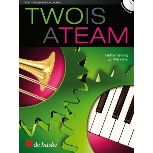Two Is A Team Trombone And Piano Softcover Book/CD