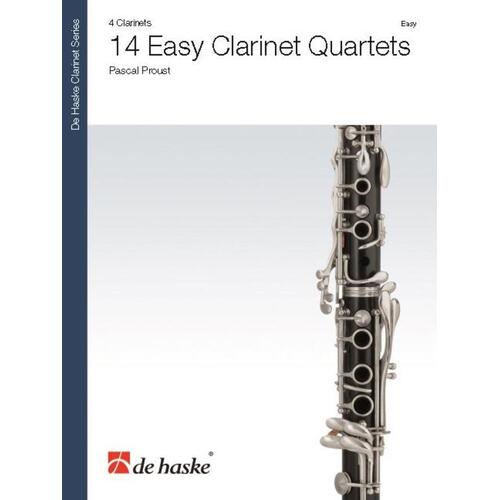 Proust - 14 Easy Clarinet Quartets (Music Score/Parts) Book
