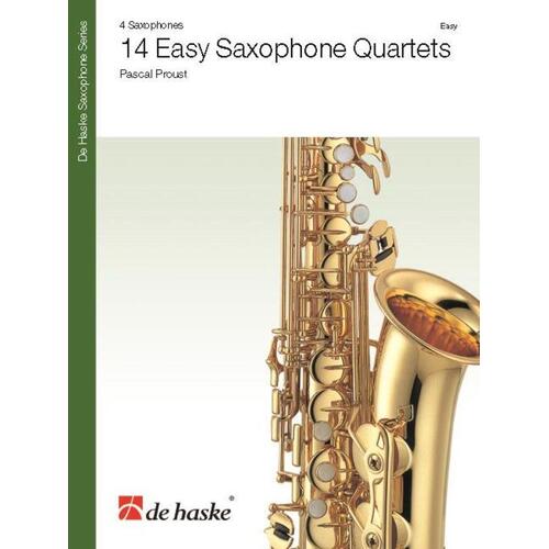 Proust - 14 Easy Saxophone Quartets (Music Score/Parts) Book