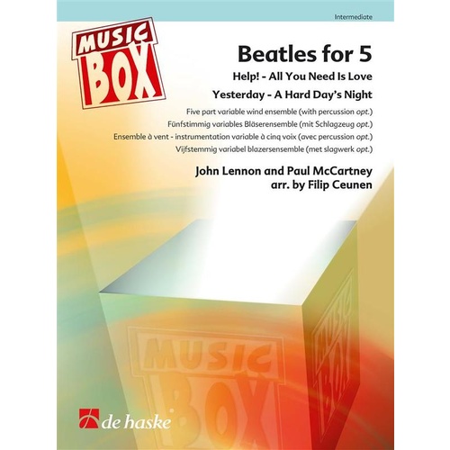 Beatles For 5 Music Box Flex Ensemble Book