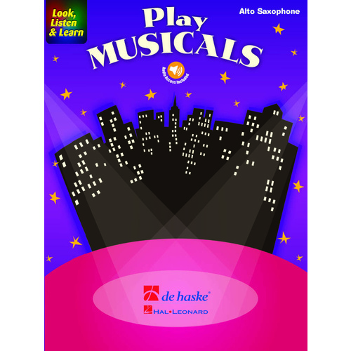 Look Listen And Learn Play Musicals Alto Sax Book/Online Audio Book