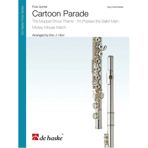 Cartoon Parade Flute Quintet by Eric J. Hovi, De Haske Publications, Flute Ensemble