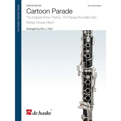 Cartoon Parade Clarinet Quintet Score/Parts Book