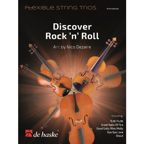 Discover Rock N Roll Flexible String Trios Score/Parts Book