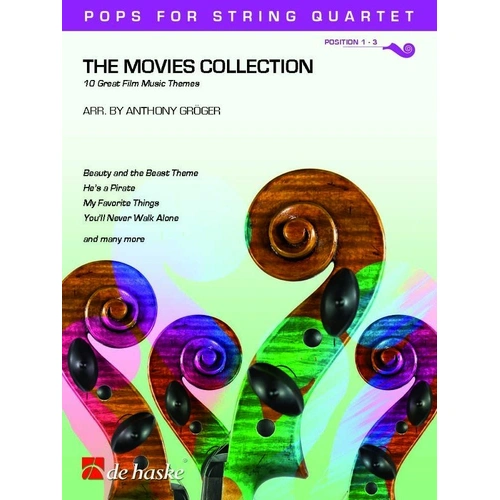 The Movies Collection String Quartet by Anthony Groger - Cello & Viola, 36 Pages, De Haske Pops Series