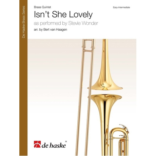 Isn't She Lovely Brass Quintet Arrangement for Trombone and Tuba by Bert van Haagen