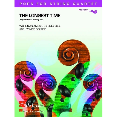 The Longest Time for String Quartet - Billy Joel Arranged by Nico Nico Dezaire, Cello|Viola, De Haske Publications, String Quartet