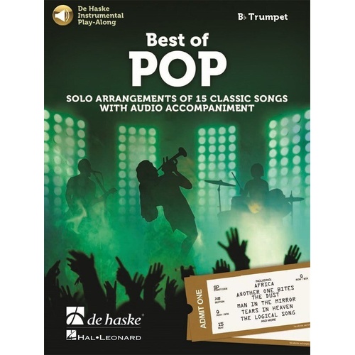 Best of Pop Trumpet Play-Along Book by De Haske Publications