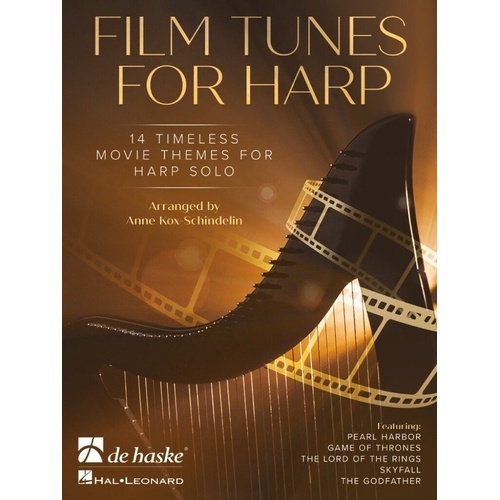 Film Tunes for Harp by Anne Kox-Schindelin - 14 Arrangements for 34-String Lever and Pedal Harp, 40 Pages, De Haske Publications