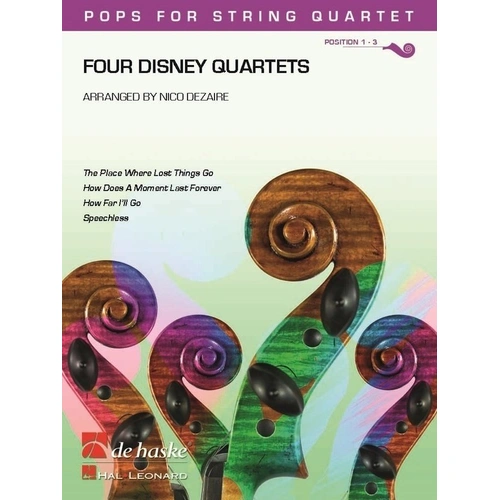 Four Disney Quartets for String Quartet by Nico Dezaire, De Haske Publications