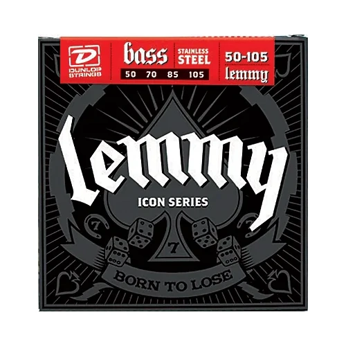 Jim Dunlop Lemmy Icon Series Long Scale Bass Guitar String Set 50-105 S/Steel