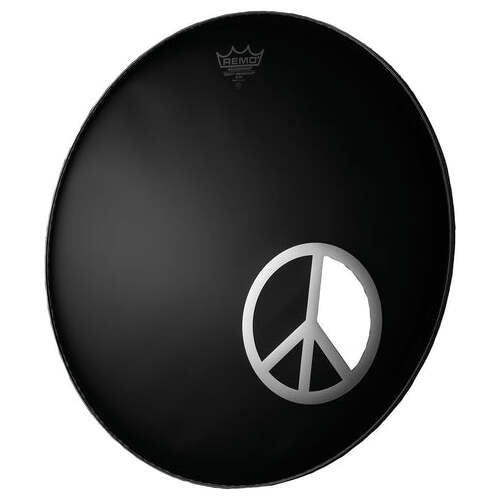 Remo DM-PC06-10 6" Chrome Graphic Dynamo - Peace Sign