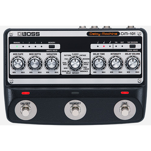 BOSS DM-101 Analog Delay Pedal - 12 Modes, Stereo Output, 100% Analog Signal Processing
