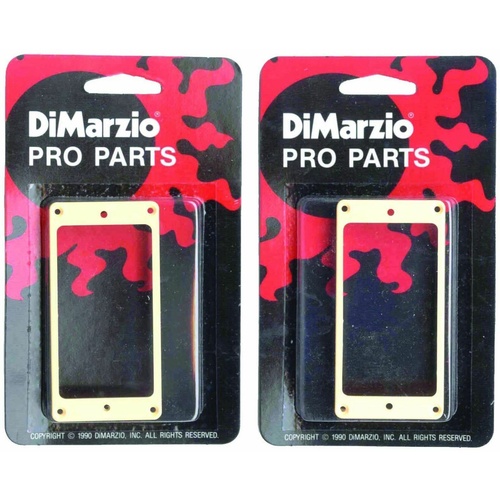 DiMarzio Pair Of Creme Humbucker Mounting Rings Neck And Bridge, Guitar