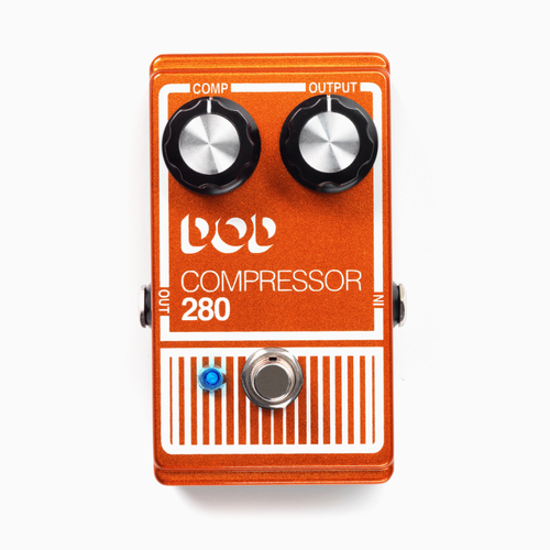 Digitech DOD DOD-280 Analog Compressor Pedal with True Bypass and Comp/Output Controls