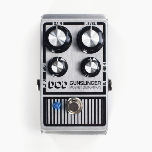 DOD Gunslinger Metal Distortion Pedal with True Bypass and 9-18V Operation