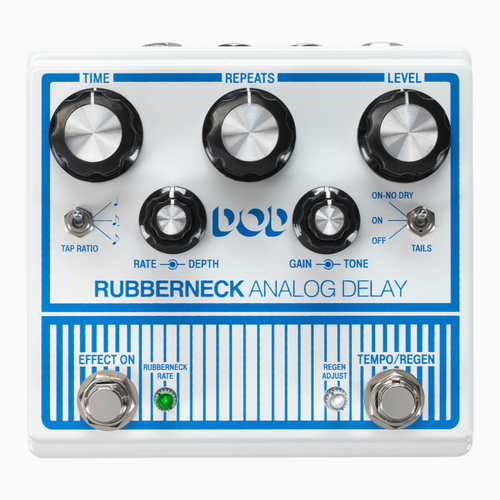 Digitech DOD Rubberneck Analogue Delay Pedal with Tap Tempo and Modulation Controls