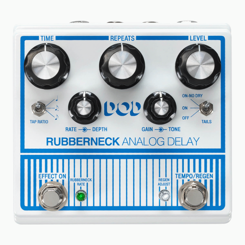 Digitech DOD Rubberneck Analogue Delay Pedal with Modulation and Tap Tempo