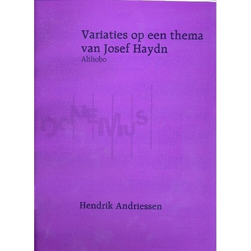 Variations On A Theme By Josef Haydn Cor Anglais/Piano (Softcover Book)