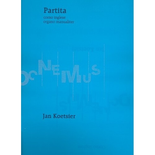Koetsier - Partita Cor Anglais/Organ (Softcover Book)