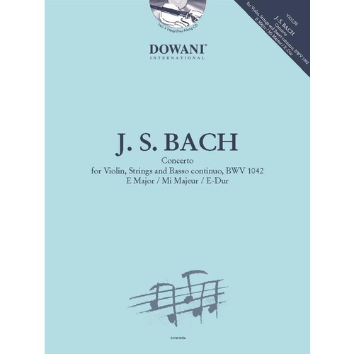 Bach - Concerto For Violin Bwv 1042 Book/CD