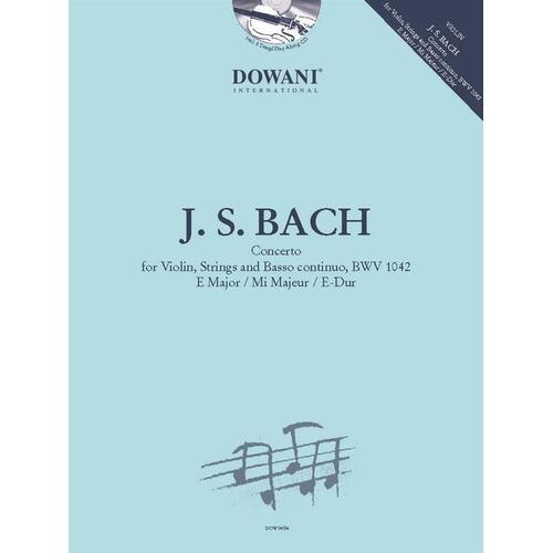 Bach - Concerto For Violin Bwv 1042 Softcover Book/CD