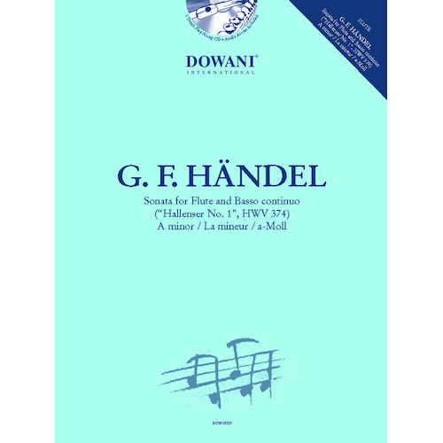 Handel - Sonata No 1 A Minor Flute/Bc Book/Online Audio