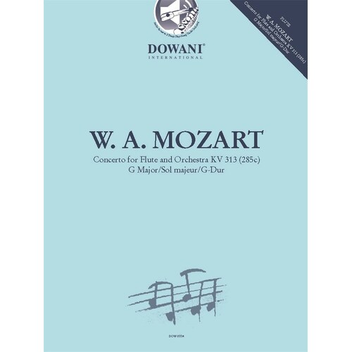 Mozart - Concerto G Major K 313 Flute/Piano Bk/Ola Sftcvr/Online Audio (Flute)