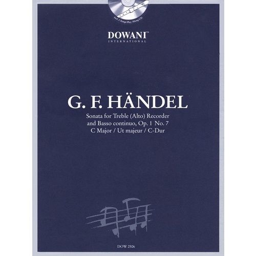 Sonata In C Maj Op 1 No 7 Rec Book/CD