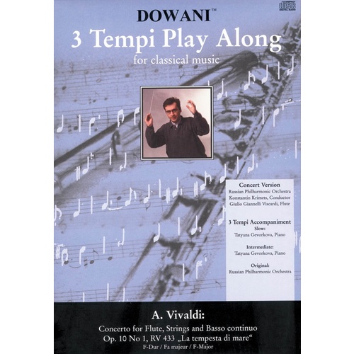 Concerto F Maj Flute Rv 433 Op 10 No 1 Book/CD