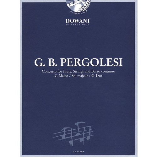 Concerto For Flute G Maj Flute Book/CD