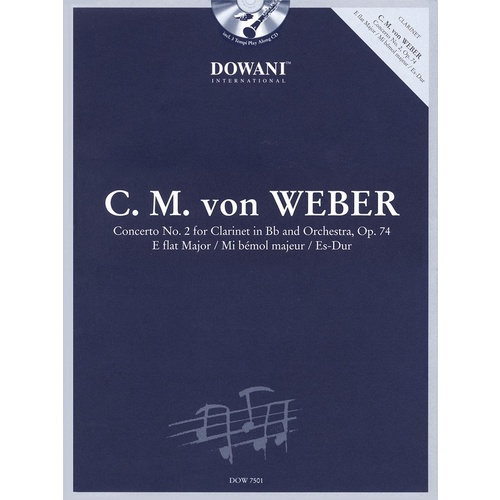 Concerto For Clarinet Op 74 Book/CD