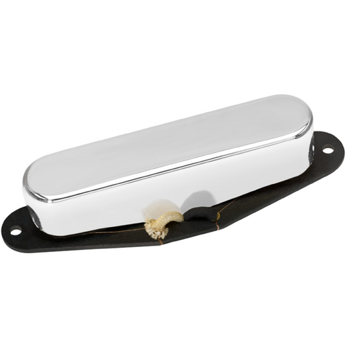 DiMarzio Muscle T Neck Pickup, Chrome, 110mv Output, Alnico Magnet, 6.88 Kohm Resistance, Quick Connect, 2 Conductor, Standard Tele Neck Position