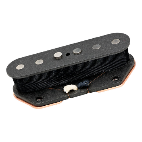 DiMarzio Muscle T Bridge Pickup, Black, Alnico Magnet, 200mv Output, 8.47 Kohm Resistance, Quick Connect, Hand-wound, For Tele Bridge Position