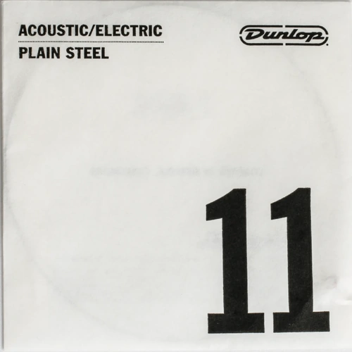 Jim Dunlop .011 Electric Guitar Single Plain Steel String - Model DPS011