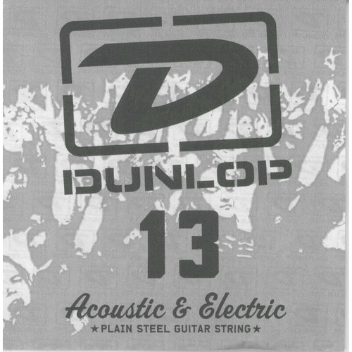 6 x Jim Dunlop DPS013 Single Plain Steel .013 B 2nd Electric Guitar String