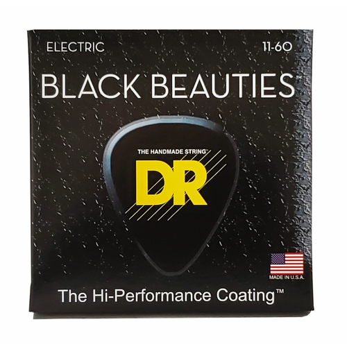 DR Black Beauties 7-String Electric Guitar Strings 11-60 Black Coated Nickel-Plated Steel