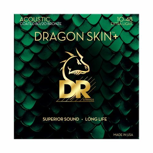 Dragon Skin+ 80/20 Acoustic Guitar Strings 10-48