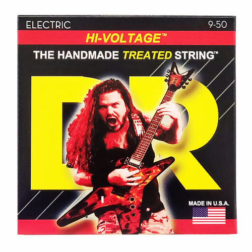 DR Hi-Voltage Dimebag Darrell Nickel Plated Electric Guitar Strings 9-50 Light to Heavy