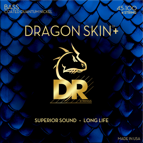 DR Dragon Skin+ Quantum Nickel Bass Strings 45-100
